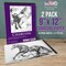U.S. Art Supply; 9" x 12" Premium Heavy-Weight Charcoal Sketchbook (2 Pack, 64 Sheets Total) - 90lb (160gsm) Sketch Book Pad for Charcoal, Pencil & Pastel Drawing; Category:Mixed Media Paper; Image:3
